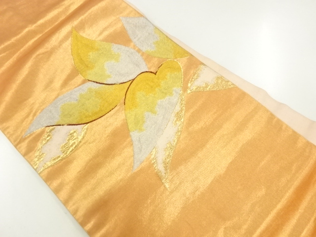 JAPANESE NAGOYA OBI / WOVEN LEAVES